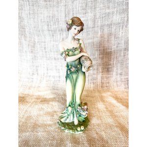 Vintage Home Interiors Female Lady Figurine BLOSSOM 11219-04 -Spring / Summer